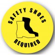 DuraStripe rond veiligheidsteken / SAFETY SHOES REQUIRED